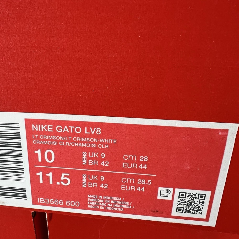 Nike Gato LV8 Men's Size 10 Red Crimson Gum Bottom New IB3566 600 - Picture 11 of 11